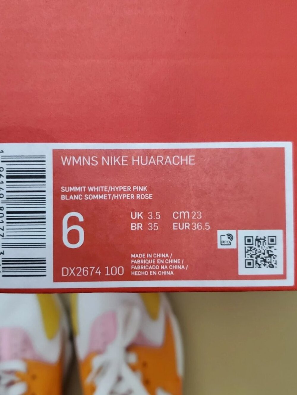 Nike Air Huarache Women's Shoes Size 6 Hyper Pink/Solar Flare - Picture 12 of 12